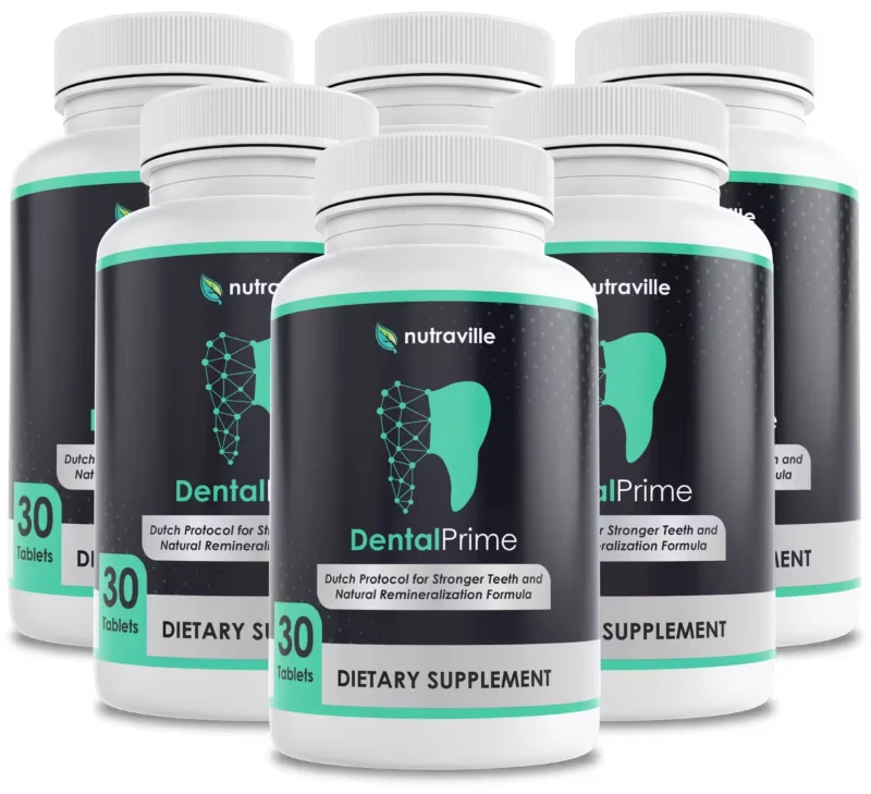Six bottles of DentalPrime